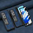 Luxury Leather Matte Finish and Plastic Back Cover Case ZL11 for Huawei Mate X2 Blue