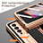 Luxury Leather Matte Finish and Plastic Back Cover Case ZL2 for Samsung Galaxy Z Fold3 5G