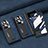 Luxury Leather Matte Finish and Plastic Back Cover Case ZL3 for Oppo Find N2 5G Blue