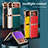 Luxury Leather Matte Finish and Plastic Back Cover Case ZL4 for Samsung Galaxy Z Flip3 5G