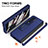 Luxury Leather Matte Finish and Plastic Back Cover Case ZL7 for Samsung Galaxy Z Fold3 5G