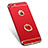 Luxury Metal Frame and Plastic Back Case with Finger Ring Stand A01 for Apple iPhone 6 Red