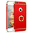 Luxury Metal Frame and Plastic Back Case with Finger Ring Stand A01 for Apple iPhone 6S Red