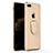 Luxury Metal Frame and Plastic Back Case with Finger Ring Stand A03 for Apple iPhone 7 Plus Gold