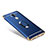 Luxury Metal Frame and Plastic Back Case with Finger Ring Stand A03 for Huawei Mate 9 Blue