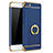 Luxury Metal Frame and Plastic Back Case with Finger Ring Stand for Xiaomi Mi 5 Blue