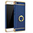 Luxury Metal Frame and Plastic Back Case with Finger Ring Stand for Xiaomi Mi 5S 4G Blue