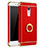 Luxury Metal Frame and Plastic Back Case with Finger Ring Stand for Xiaomi Redmi Note 4 Standard Edition Red