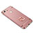 Luxury Metal Frame and Plastic Back Case with Finger Ring Stand for Xiaomi Redmi Note 5A High Edition Rose Gold