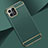 Luxury Metal Frame and Plastic Back Cover Case for Huawei Honor X30i Midnight Green