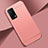 Luxury Metal Frame and Plastic Back Cover Case for Oppo K9 5G Pink