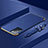 Luxury Metal Frame and Plastic Back Cover Case for Oppo Reno6 5G Blue