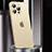 Luxury Metal Frame and Plastic Back Cover Case JL2 for Apple iPhone 15 Pro Gold