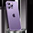 Luxury Metal Frame and Plastic Back Cover Case JL2 for Apple iPhone 15 Pro Purple