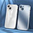 Luxury Metal Frame and Plastic Back Cover Case LF1 for Apple iPhone 13 Silver