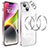 Luxury Metal Frame and Plastic Back Cover Case LF5 for Apple iPhone 14