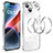 Luxury Metal Frame and Plastic Back Cover Case LF5 for Apple iPhone 14