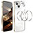 Luxury Metal Frame and Plastic Back Cover Case LF5 for Apple iPhone 15 Gold