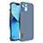 Luxury Metal Frame and Plastic Back Cover Case LF6 for Apple iPhone 13 Blue