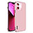 Luxury Metal Frame and Plastic Back Cover Case LF6 for Apple iPhone 13 Pro Max Rose Gold