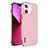 Luxury Metal Frame and Plastic Back Cover Case LF6 for Apple iPhone 13 Pro Rose Gold