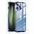 Luxury Metal Frame and Plastic Back Cover Case LK1 for Apple iPhone 13 Pro Max Blue