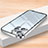 Luxury Metal Frame and Plastic Back Cover Case LK2 for Apple iPhone 14 Pro Silver