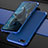 Luxury Metal Frame and Plastic Back Cover Case M01 for Oppo K1 Blue