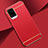 Luxury Metal Frame and Plastic Back Cover Case M01 for Vivo V20 Pro 5G Red