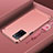 Luxury Metal Frame and Plastic Back Cover Case P01 for Oppo A53s 5G Rose Gold