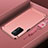 Luxury Metal Frame and Plastic Back Cover Case P01 for Oppo A93 5G Rose Gold