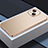 Luxury Metal Frame and Plastic Back Cover Case QC3 for Apple iPhone 15 Gold