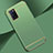 Luxury Metal Frame and Plastic Back Cover Case T01 for Oppo A52 Cyan