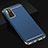 Luxury Metal Frame and Plastic Back Cover Case T02 for Oppo K7 5G Blue