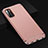 Luxury Metal Frame and Plastic Back Cover Case T02 for Oppo K7 5G Rose Gold