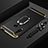 Luxury Metal Frame and Plastic Back Cover Case with Finger Ring Stand A01 for Huawei Enjoy 10 Plus