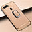 Luxury Metal Frame and Plastic Back Cover Case with Finger Ring Stand A01 for Oppo AX7