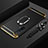 Luxury Metal Frame and Plastic Back Cover Case with Finger Ring Stand and Lanyard for Realme X50 5G