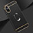 Luxury Metal Frame and Plastic Back Cover Case with Finger Ring Stand for Huawei Honor 50 5G