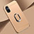 Luxury Metal Frame and Plastic Back Cover Case with Finger Ring Stand for Huawei Honor 50 5G