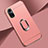 Luxury Metal Frame and Plastic Back Cover Case with Finger Ring Stand for Huawei Honor 50 Pro 5G