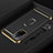 Luxury Metal Frame and Plastic Back Cover Case with Finger Ring Stand P01 for Oppo A53s 5G