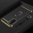 Luxury Metal Frame and Plastic Back Cover Case with Finger Ring Stand P01 for Oppo A54 5G