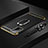 Luxury Metal Frame and Plastic Back Cover Case with Finger Ring Stand P01 for Oppo A93s 5G Black
