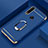 Luxury Metal Frame and Plastic Back Cover Case with Finger Ring Stand T01 for Huawei Honor 20 Lite