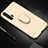 Luxury Metal Frame and Plastic Back Cover Case with Finger Ring Stand T01 for Huawei Honor 20 Pro