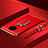 Luxury Metal Frame and Plastic Back Cover Case with Finger Ring Stand T01 for Huawei Mate 30 5G Red