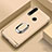 Luxury Metal Frame and Plastic Back Cover Case with Finger Ring Stand T01 for Huawei P Smart+ Plus (2019) Gold