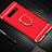 Luxury Metal Frame and Plastic Back Cover Case with Finger Ring Stand T01 for Samsung Galaxy S10 Plus