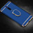 Luxury Metal Frame and Plastic Back Cover Case with Finger Ring Stand T01 for Xiaomi Mi 9T